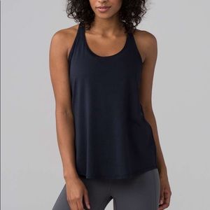 Lululemon tech mesh singlet naval blue size 6